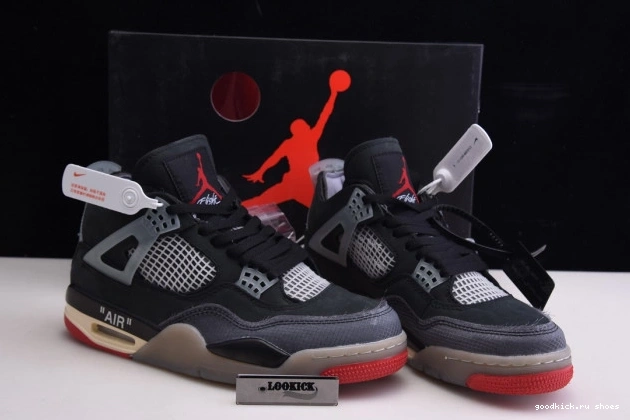 4 Off White Jordan x Bred CV9388-001 Retro Air 0820